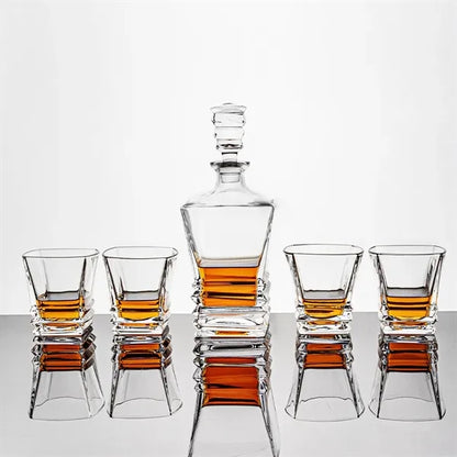 Crystal Glass Wine Cup Set