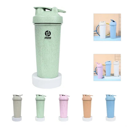 20oz Eco   Friendly Wheat Straw Shaker Bottle
