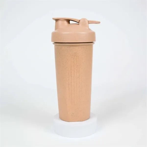 20oz Eco   Friendly Wheat Straw Shaker Bottle