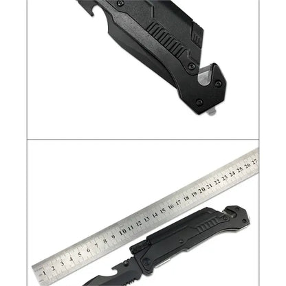 6 in 1 Survival Tactical Military Folding Pocket Knife