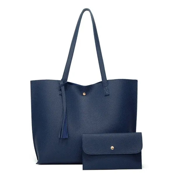 Women Pu Faux Leather Tote Bags
