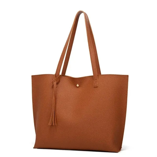 Women Pu Faux Leather Tote Bags