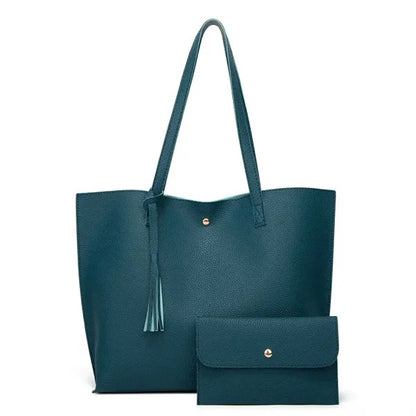 Women Pu Faux Leather Tote Bags