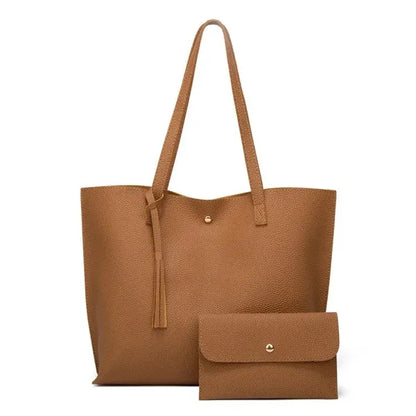 Women Pu Faux Leather Tote Bags