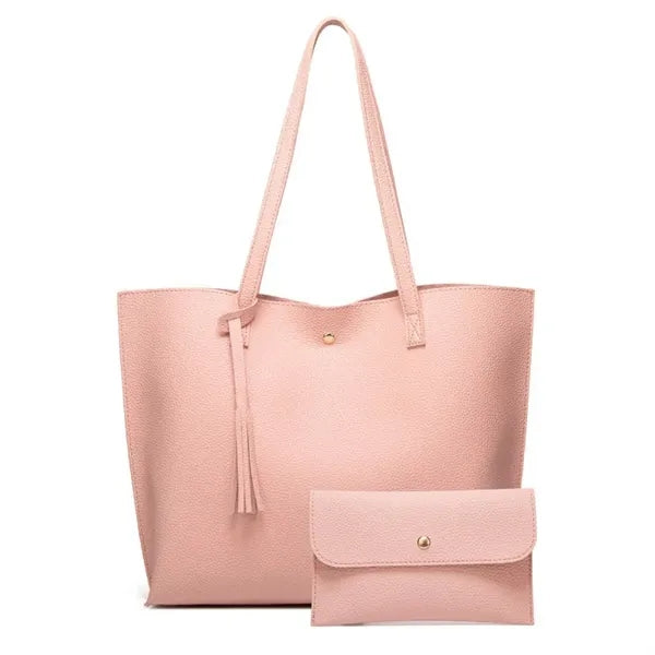 Women Pu Faux Leather Tote Bags