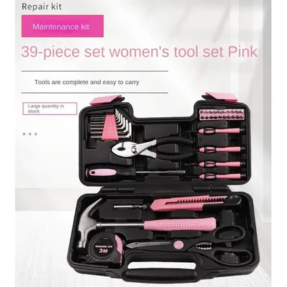 39 Piece Household Hand Tool & Repair Kit Set