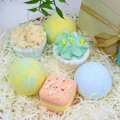 Handmade 6-Pack Shower Bombs with Essential Oils