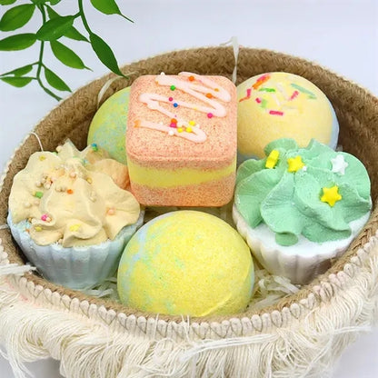 Handmade 6-Pack Shower Bombs with Essential Oils
