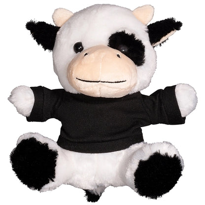 7" Plush Cow With T-Shirt