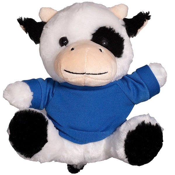 7" Plush Cow With T-Shirt