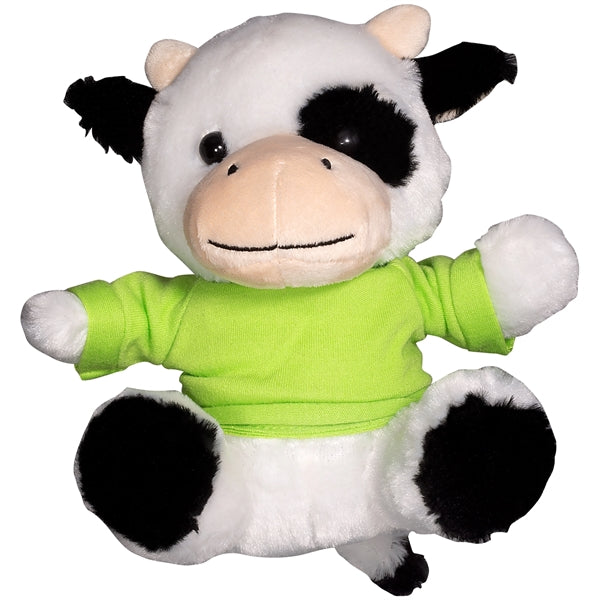 7" Plush Cow With T-Shirt