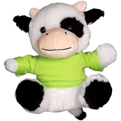 7" Plush Cow With T-Shirt