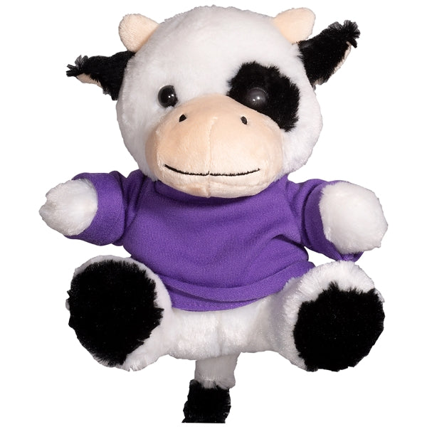 7" Plush Cow With T-Shirt