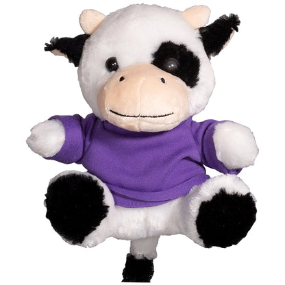 7" Plush Cow With T-Shirt