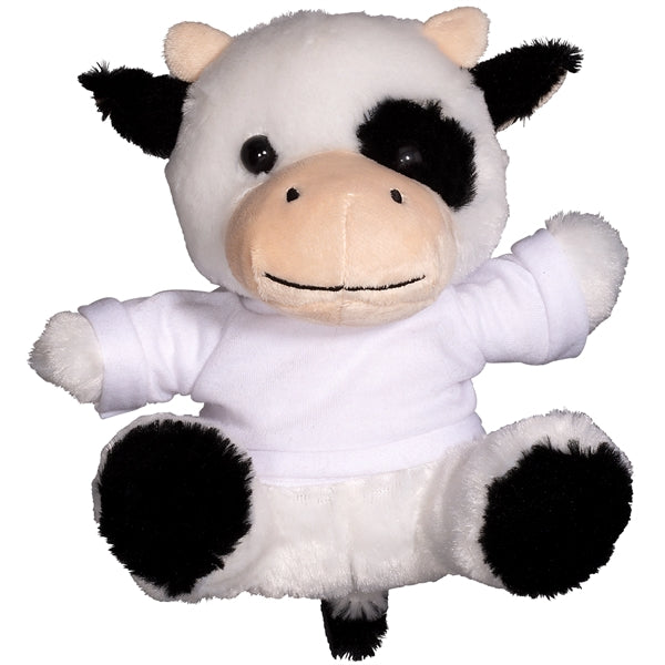 7" Plush Cow With T-Shirt