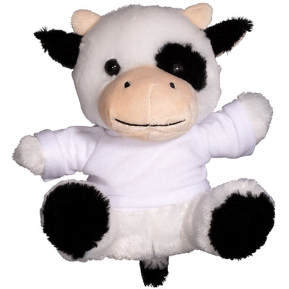 7" Plush Cow With T-Shirt