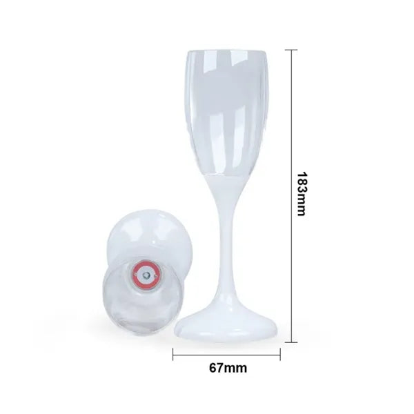 LED Wine Champagne Flute Glasses 4oz