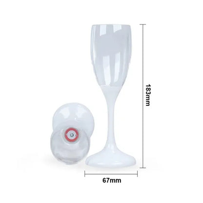 LED Wine Champagne Flute Glasses 4oz