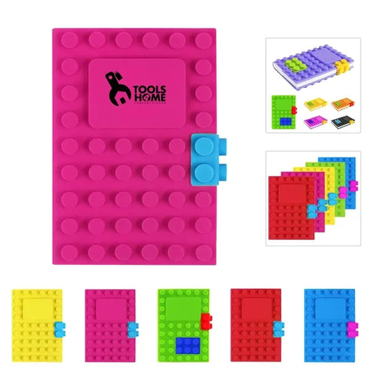 Silicone Cover Building Block Notebook