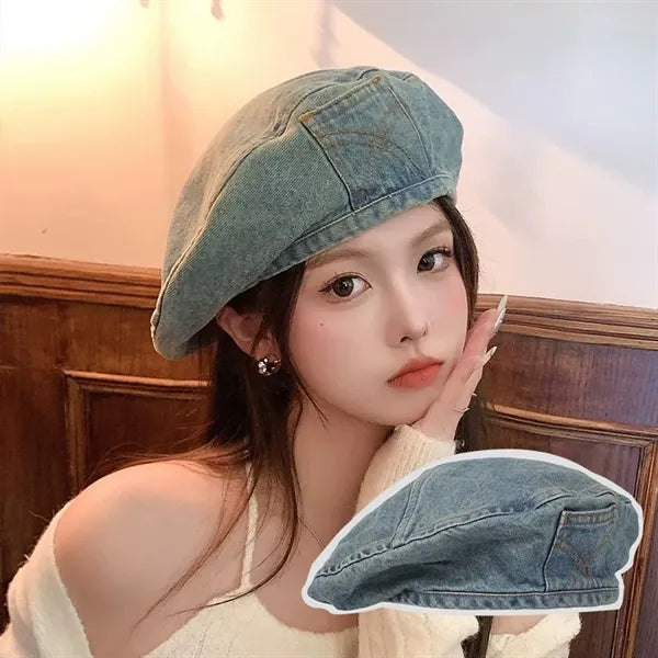 Cotton Versatile big headed painter hat