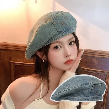 Cotton Versatile big headed painter hat