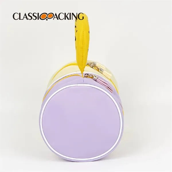 Nylon cylinder hand makeup bag