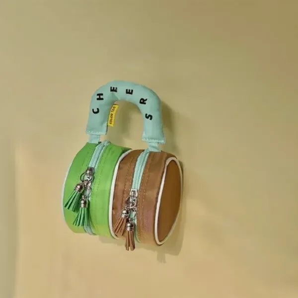 Nylon cylinder hand makeup bag