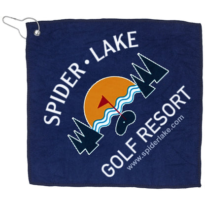 Recycled RPET 300 GSM Heavy Duty Golf Towel - 12" W x 12" H