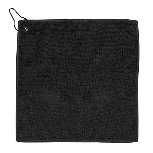 Recycled RPET 300 GSM Heavy Duty Golf Towel - 12" W x 12" H