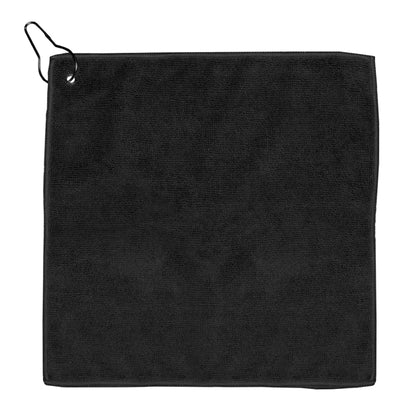 Recycled RPET 300 GSM Heavy Duty Golf Towel - 12" W x 12" H