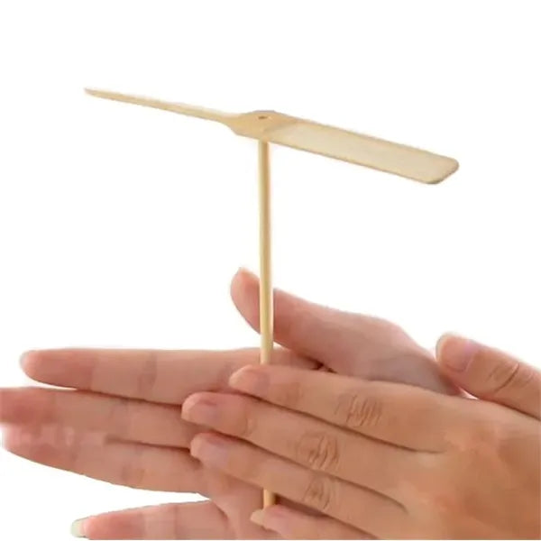 Bamboo Dragonfly Flying Spinner Spins Copter Hand Toy