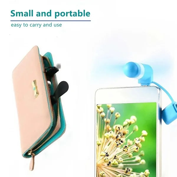 Summer compatible portable mini rechargeable phone fan