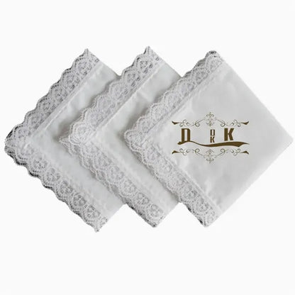 100% Cotton Wedding Handkerchief