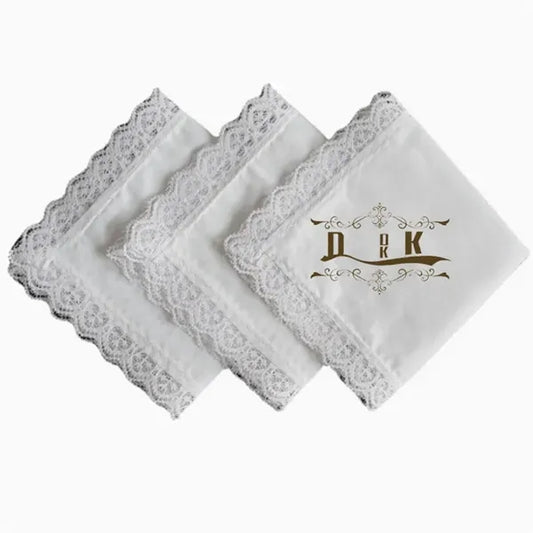 100% Cotton Wedding Handkerchief