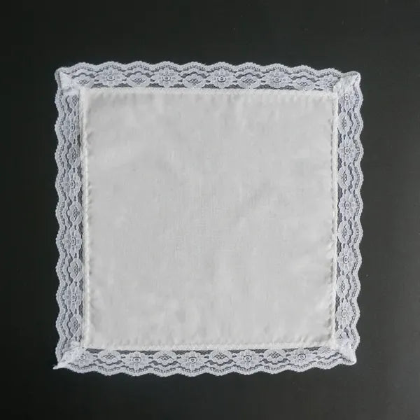 100% Cotton Wedding Handkerchief