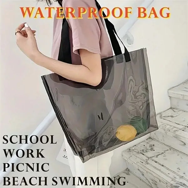 Stadium Approved 14"x12"x3" Clear Tote Bags with Handles