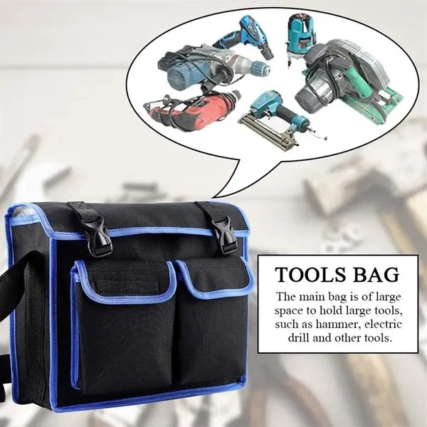 Waterproof Versatile Hardware Storage Tool Shoulder Bag