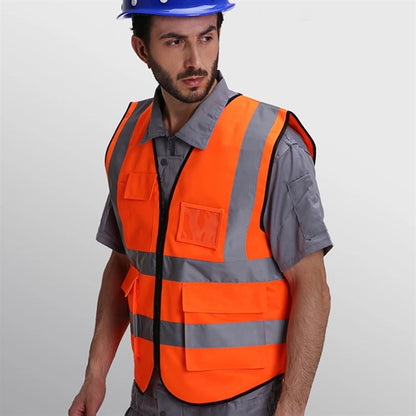 Safey Reflective Vest With Pockets