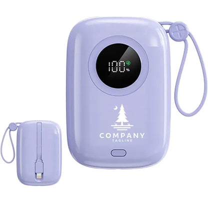 10000mAh Portable Power Bank With Cables