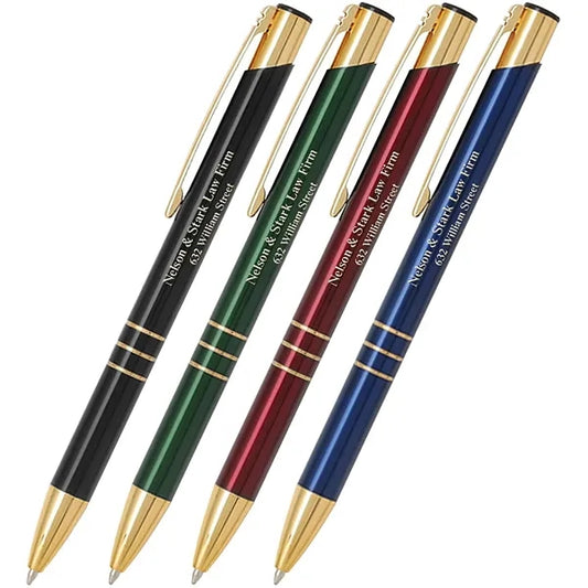 Custom Promotional Gold Delane Pen