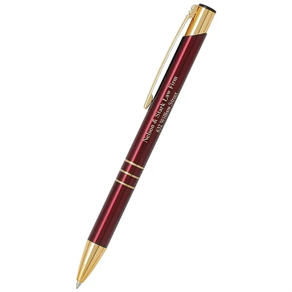 Custom Promotional Gold Delane Pen