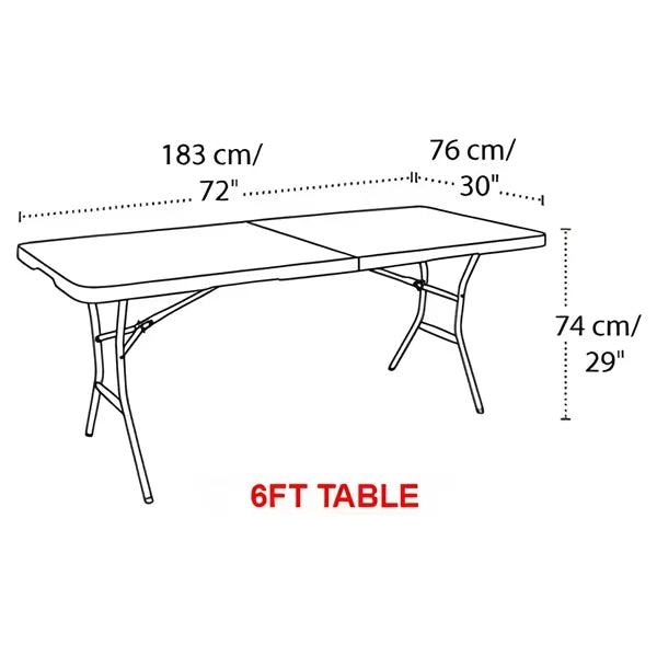 6' PREMIUM FITTED STANDARD TABLE COVER (DYE SUBLIMATION)