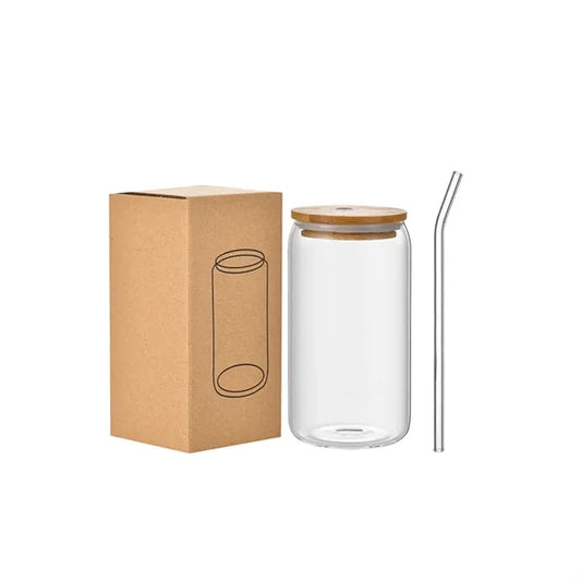 16Oz Coke Glass With Straw