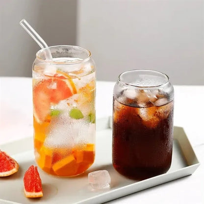 16Oz Coke Glass With Straw