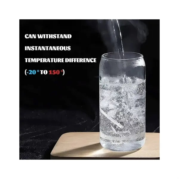 16Oz Coke Glass With Straw