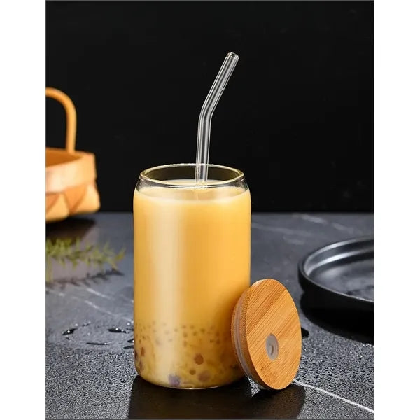 16Oz Coke Glass With Straw