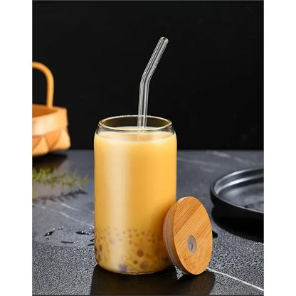 16Oz Coke Glass With Straw