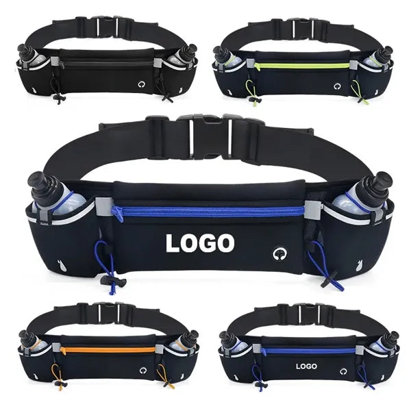 Hands-Free Hydration Fitness Waist Belt for Outdoor Sports