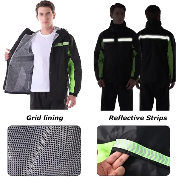 Mens Rain Jacket with Hood