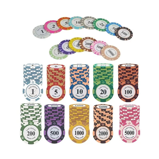 Clay Poker Chips With Custom Imprint